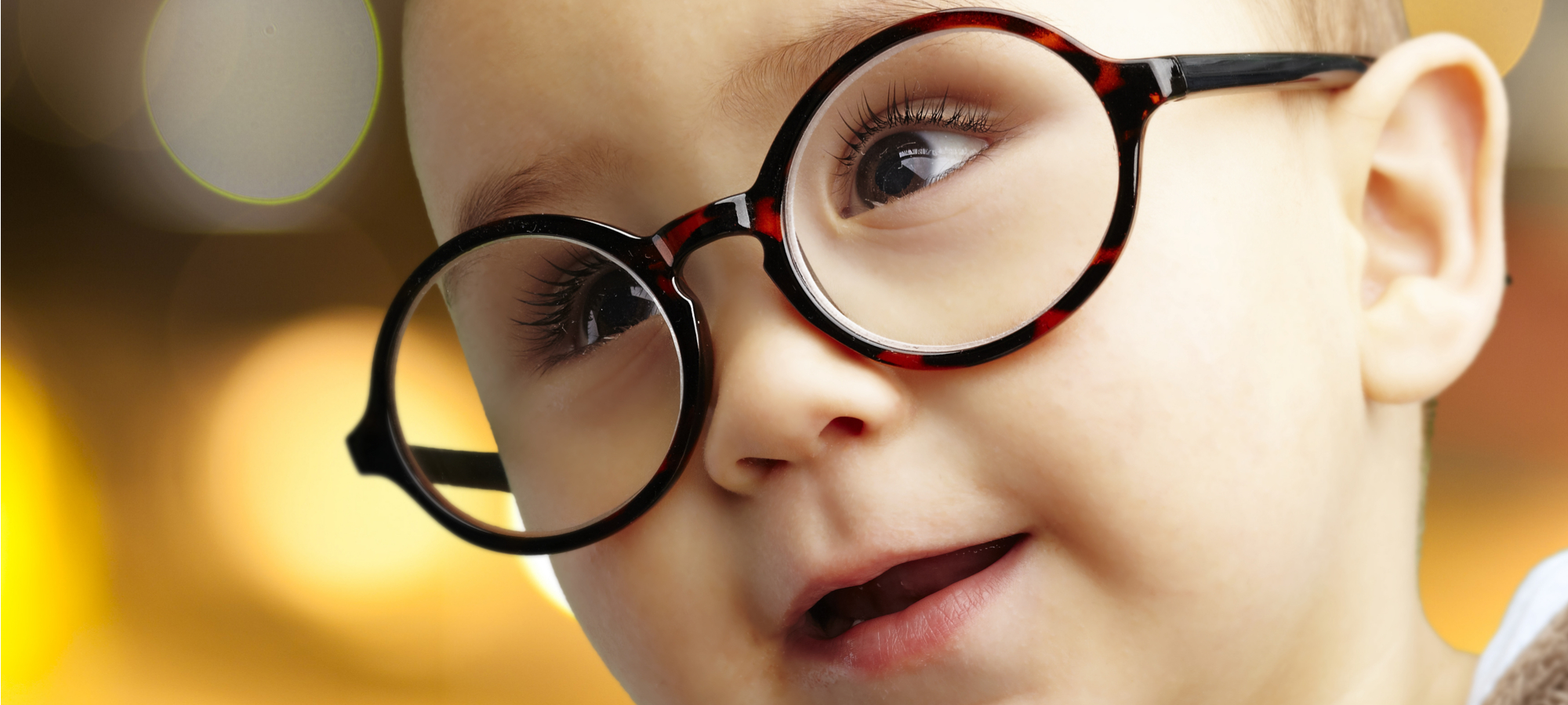 Child in glasses